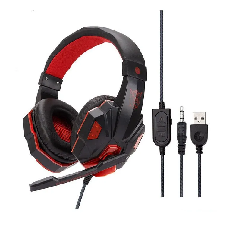 Gaming Headset with Mic (Red)