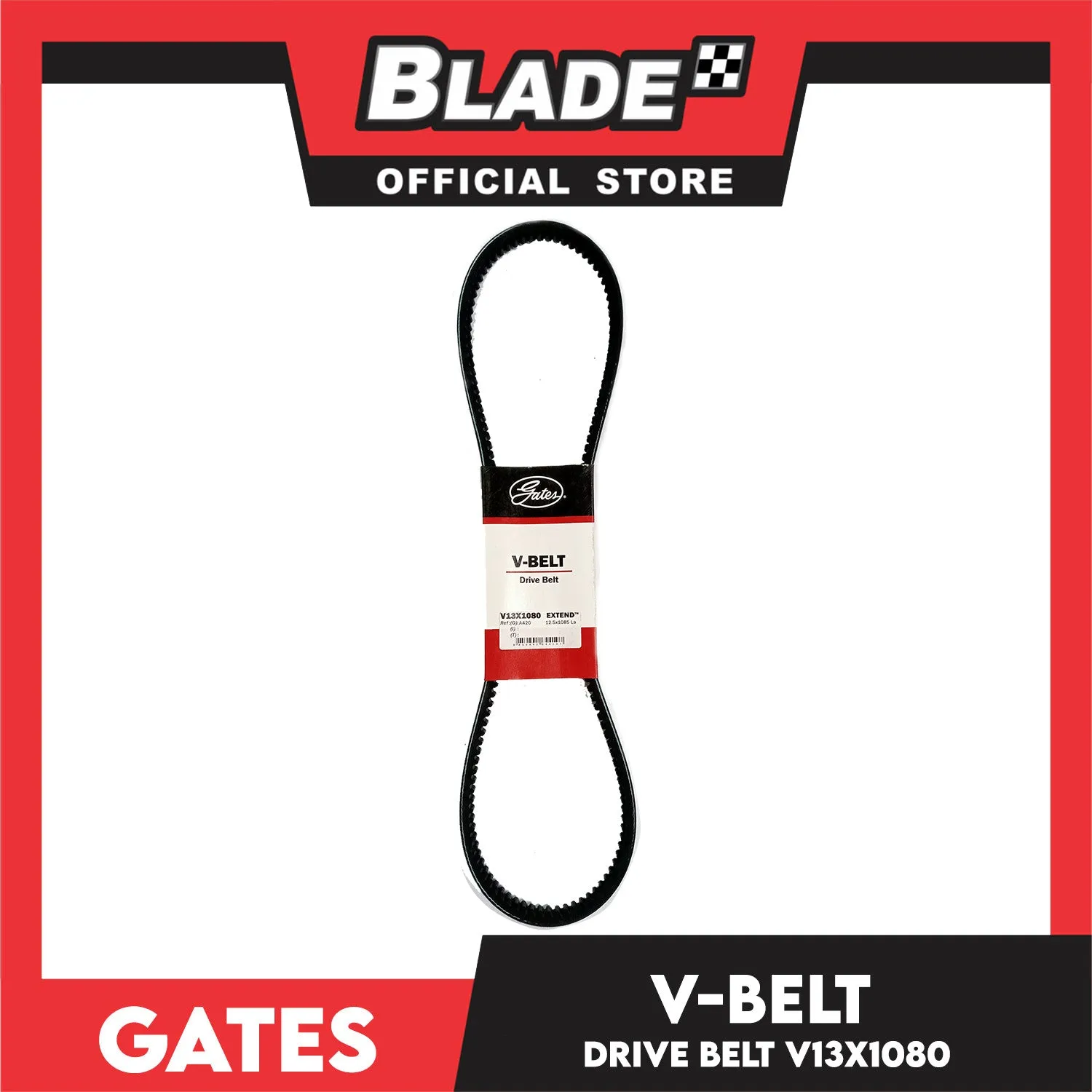 Gates Automotive Drive V-Belt Fan Belt Extend V13X1100