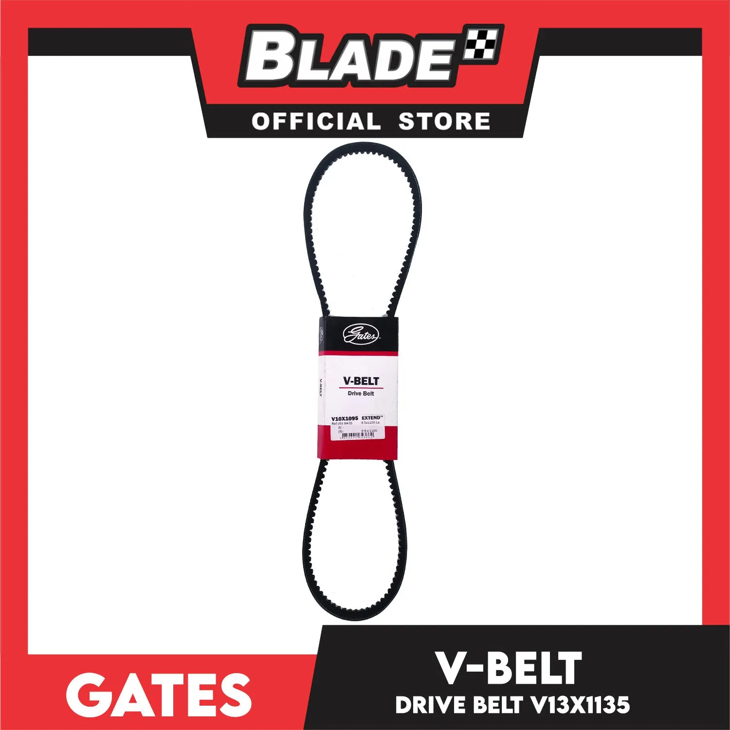 Gates Automotive Drive V-Belt Fan Belt Extend V13X1135 For Nissan and KIA