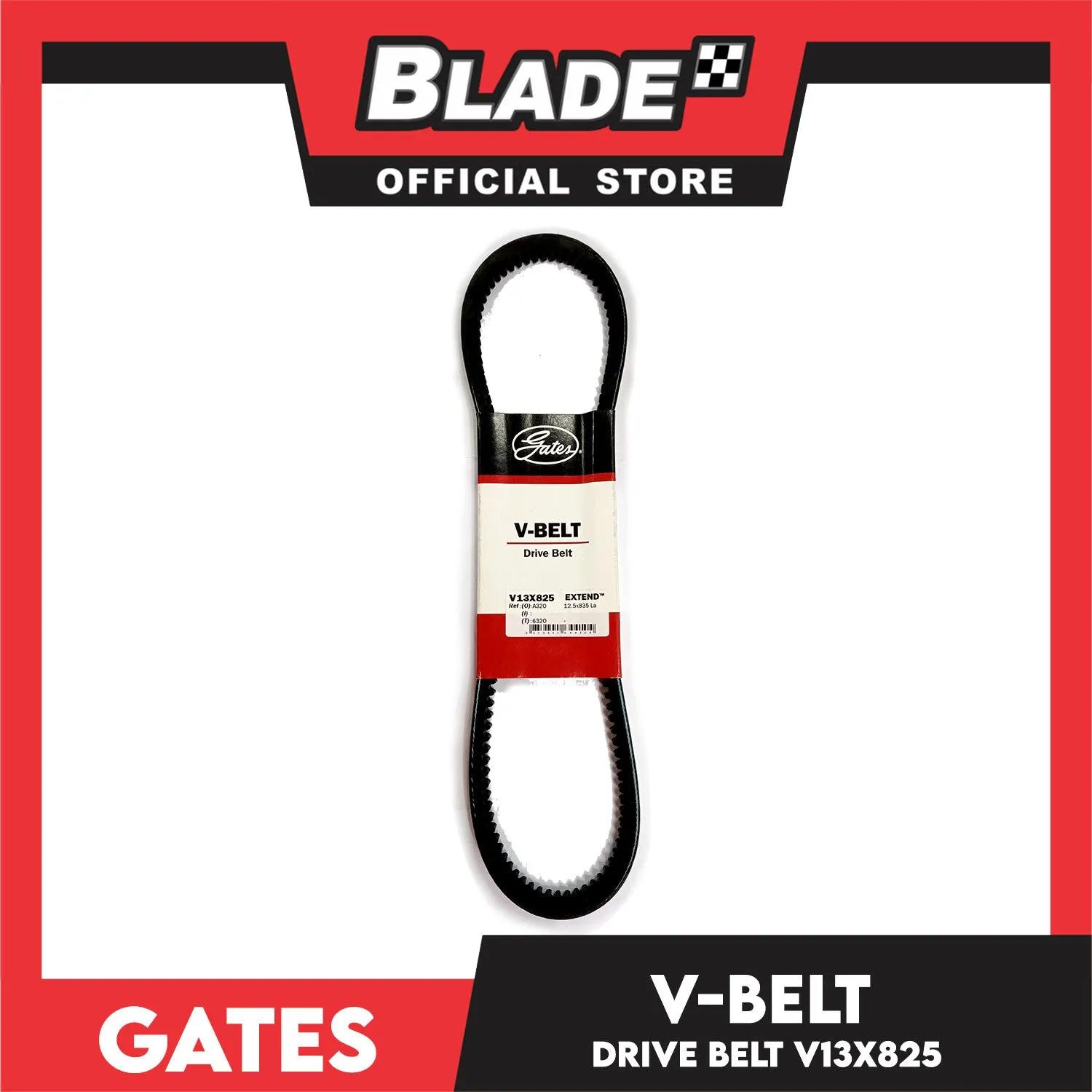 Gates Automotive Drive V-Belt Fan Belt Extend V13X825 For Toyota