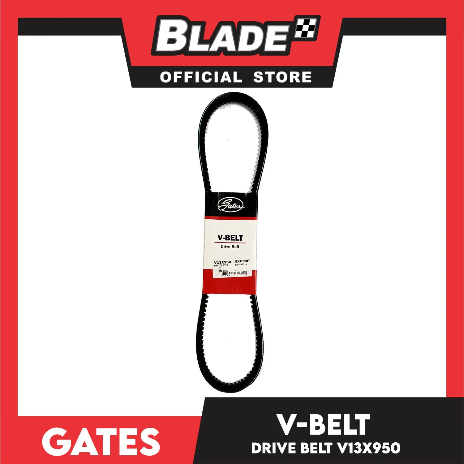 Gates Automotive Drive V-Belt Fan Belt Extend V13X950
