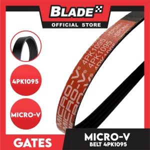 Gates Automotive Micro-V Fan Belt 4PK1095 For Mitsubishi