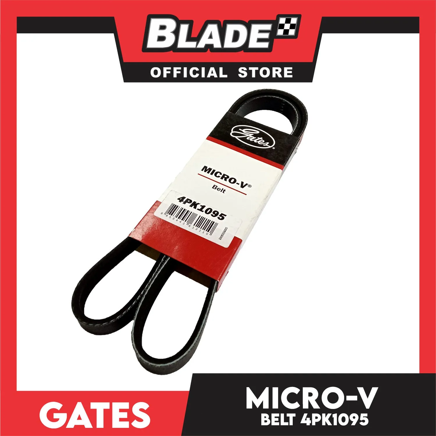 Gates Automotive Micro-V Fan Belt 4PK1095 For Mitsubishi