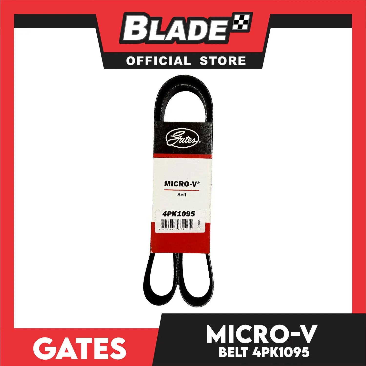 Gates Automotive Micro-V Fan Belt 4PK1095 For Mitsubishi