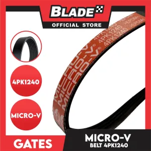 Gates Automotive Micro-V Fan Belt 4PK1240 For Toyota