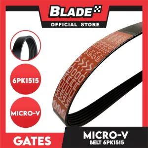 Gates Automotive Micro-V Fan Belt 6PK1515 For Mitsubishi