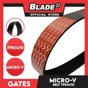 Gates Automotive Micro-V Fan Belt 7PK1470 KO70579 for Toyota