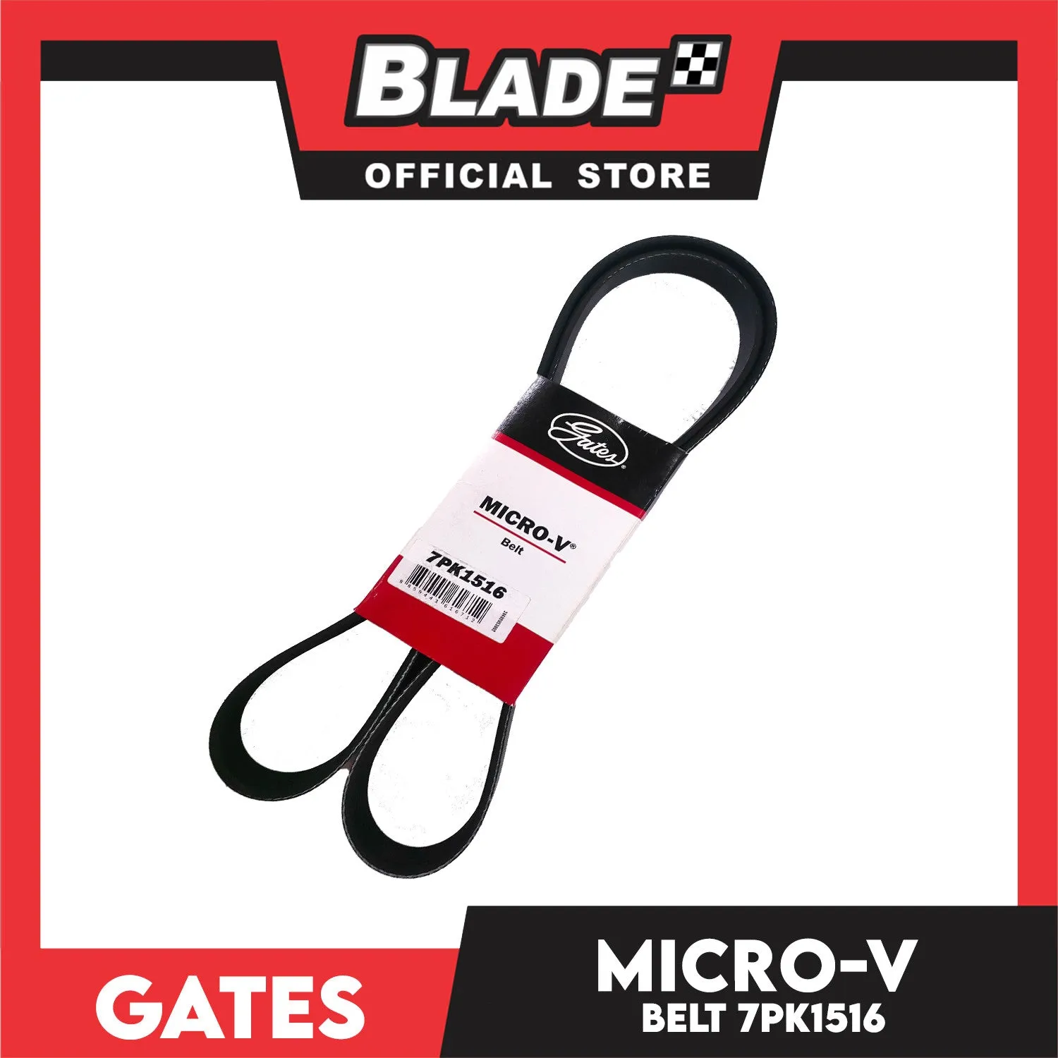 Gates Automotive Micro-V Fan Belt 7PK1516 for Toyota