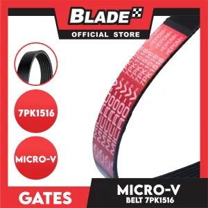 Gates Automotive Micro-V Fan Belt 7PK1516 for Toyota