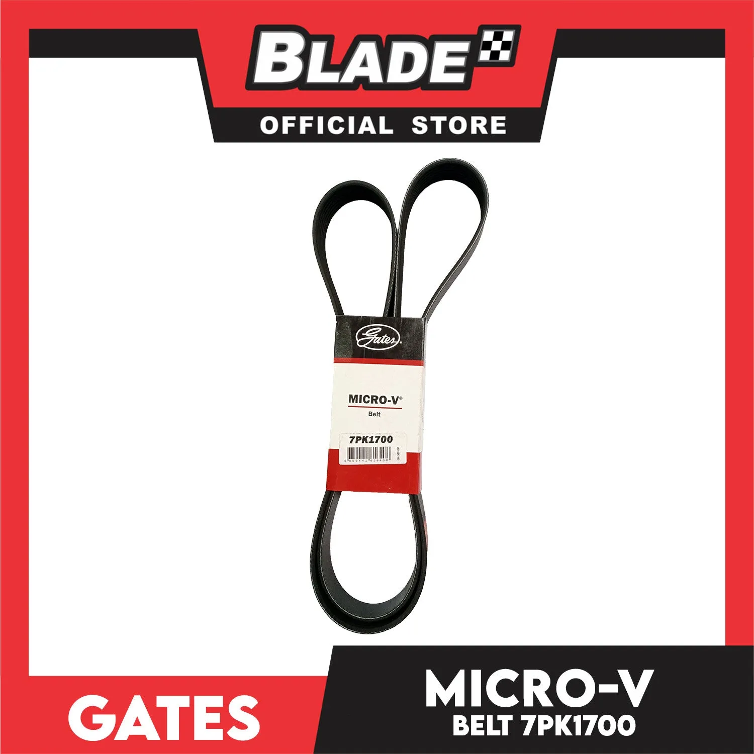 Gates Automotive Micro-V Fan Belt 7PK1700 For Nissan Maxima and Murano