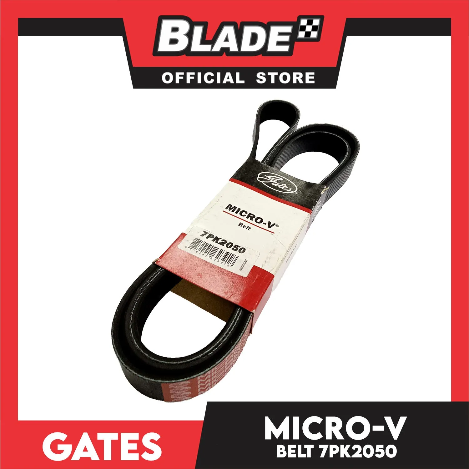 Gates Automotive Micro-V Fan Belt 7PK2050 For Toyota