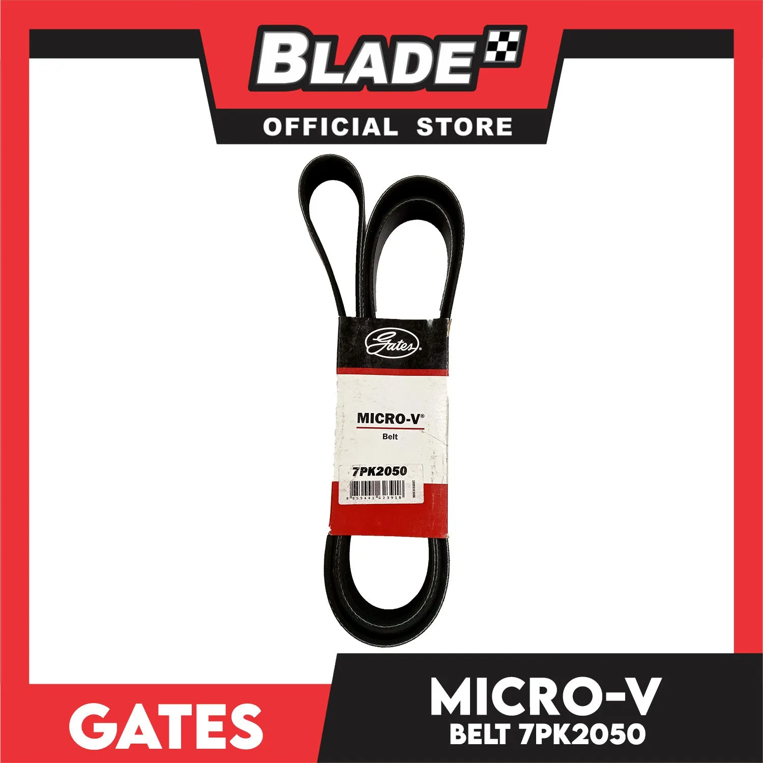 Gates Automotive Micro-V Fan Belt 7PK2050 For Toyota
