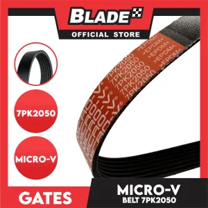 Gates Automotive Micro-V Fan Belt 7PK2050 For Toyota