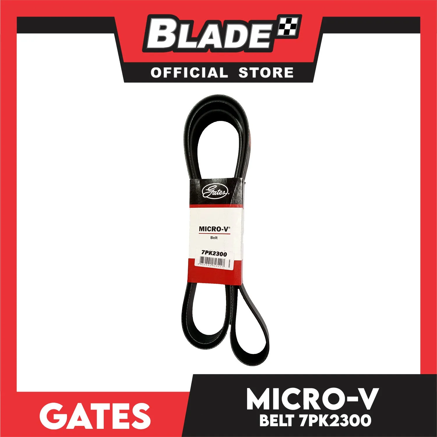 Gates Automotive Micro-V Fan Belt 7PK2300 KO70905 For Toyota