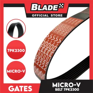 Gates Automotive Micro-V Fan Belt 7PK2300 KO70905 For Toyota