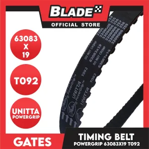 Gates Unitta PowerGrip Timing Fan Belt T092 63083 x 19mm 1pc