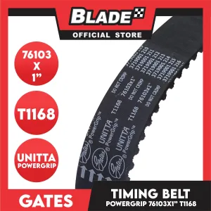 Gates Unitta PowerGrip Timing Fan Belt T1168 76103 x 25mm 1pc for Suzuki
