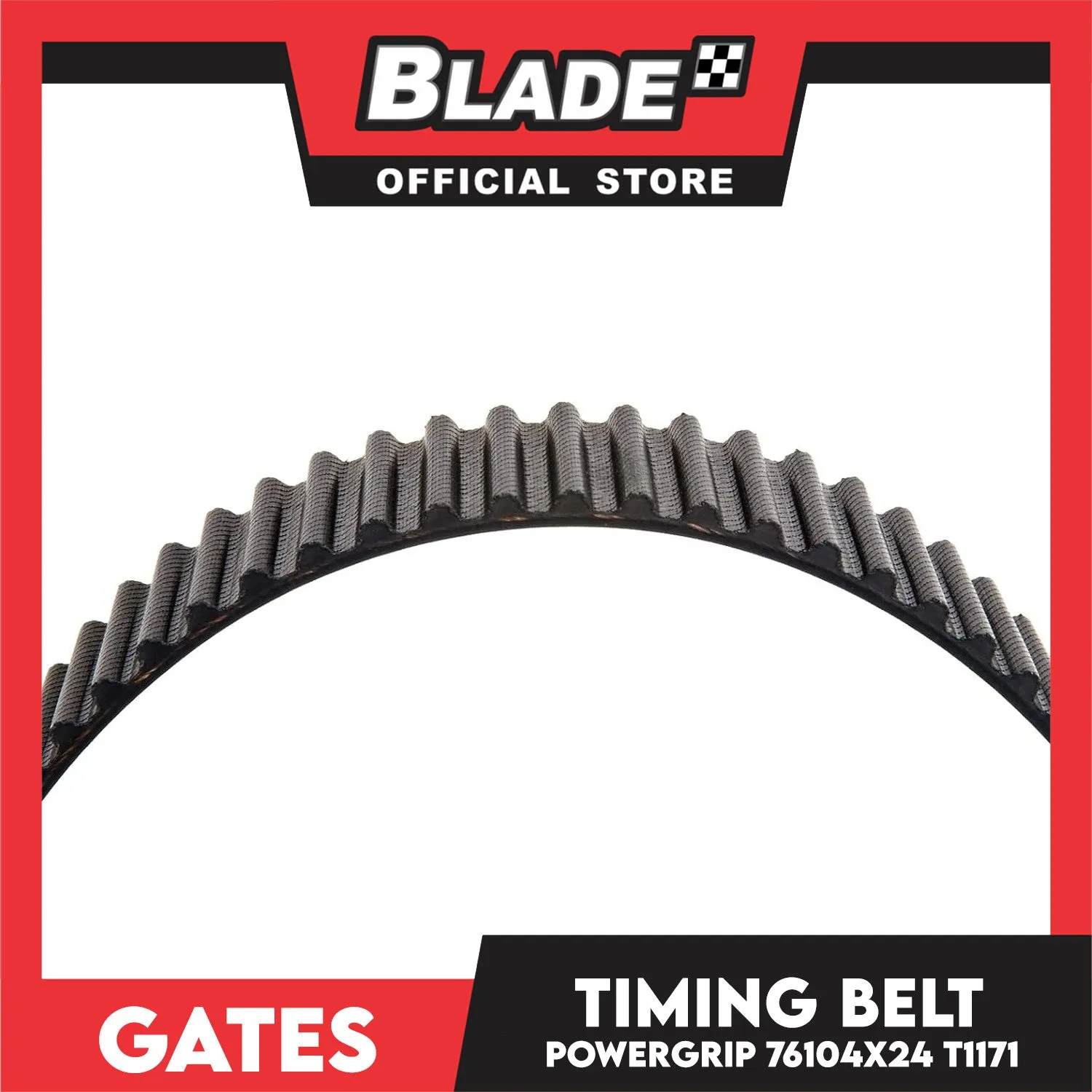 Gates Unitta PowerGrip Timing Fan Belt T1171 76104 x 24mm 1pc  for Honda, Isuzu