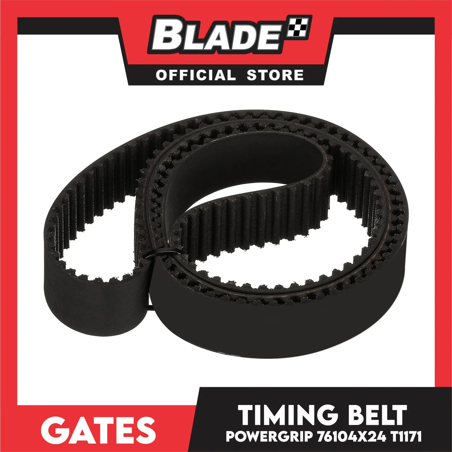 Gates Unitta PowerGrip Timing Fan Belt T1171 76104 x 24mm 1pc  for Honda, Isuzu