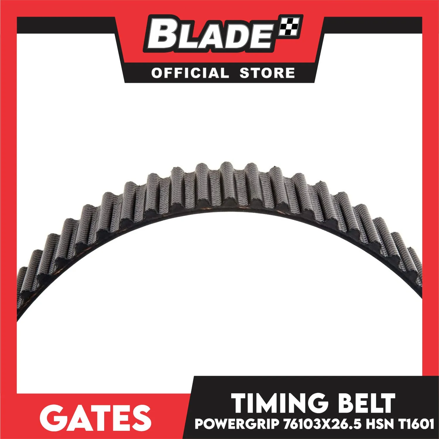 Gates Unitta PowerGrip Timing Fan Belt T1601 76103 x 26.5mm 1pc for Ford, Mazda