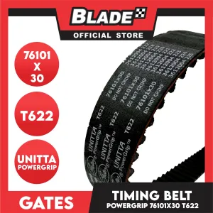 Gates Unitta PowerGrip Timing Fan Belt T622 76101 x 30mm 1pc for Ford, Mazda