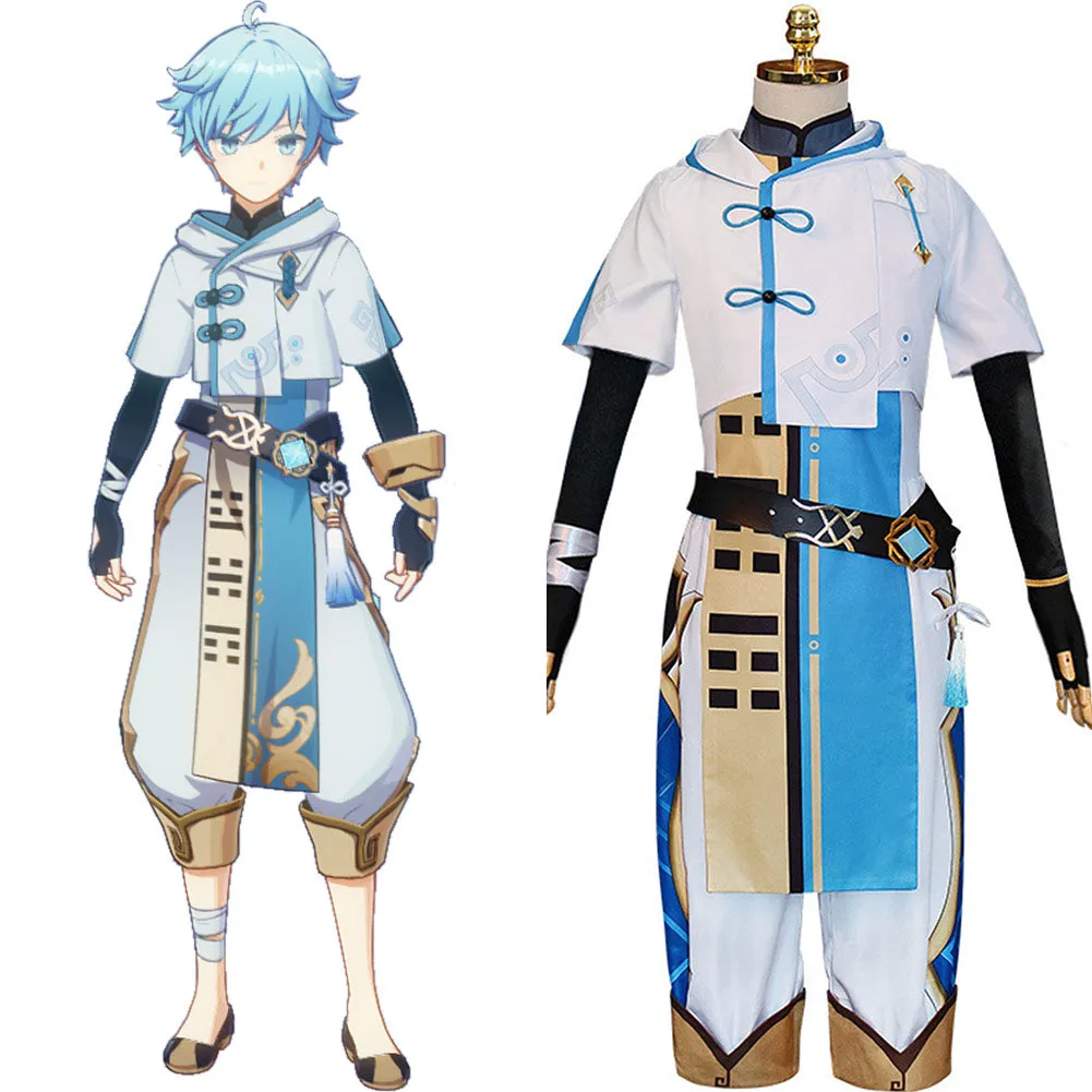 Genshin Impact Chongyun Outfits Cosplay Costume Halloween Carnival Suit