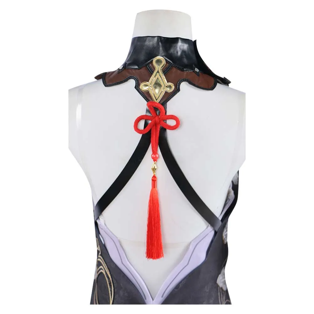 Genshin Impact Shenhe New Outfit Frostflower Dew Cheongsam Cosplay Costume Outfits Halloween Carnival Suit