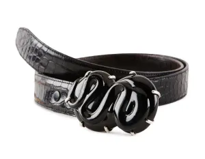 Glass Belt Buckle, Rodeo Worthy.