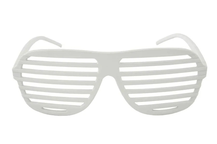 Glasses Louvre White  Costume Accessories