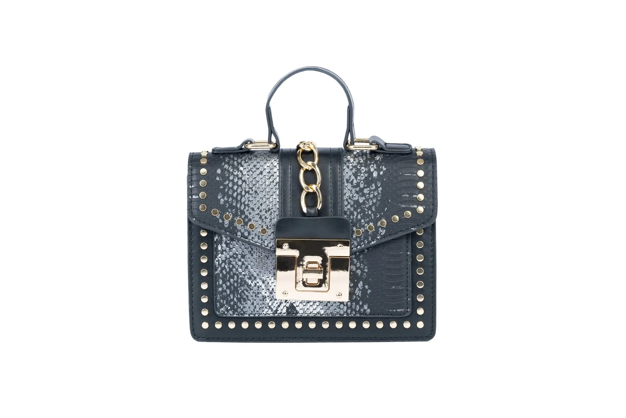 Glitz Glamour Bag: Silver Black
