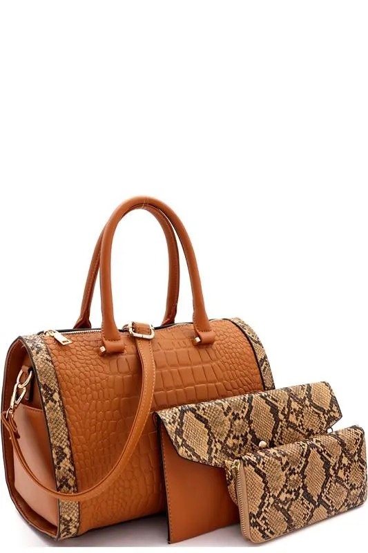 GoGetter Snake Embossed Wristlet