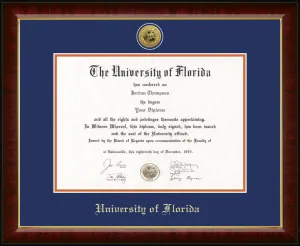 Gold Engraved Murano Diploma Frame-240484