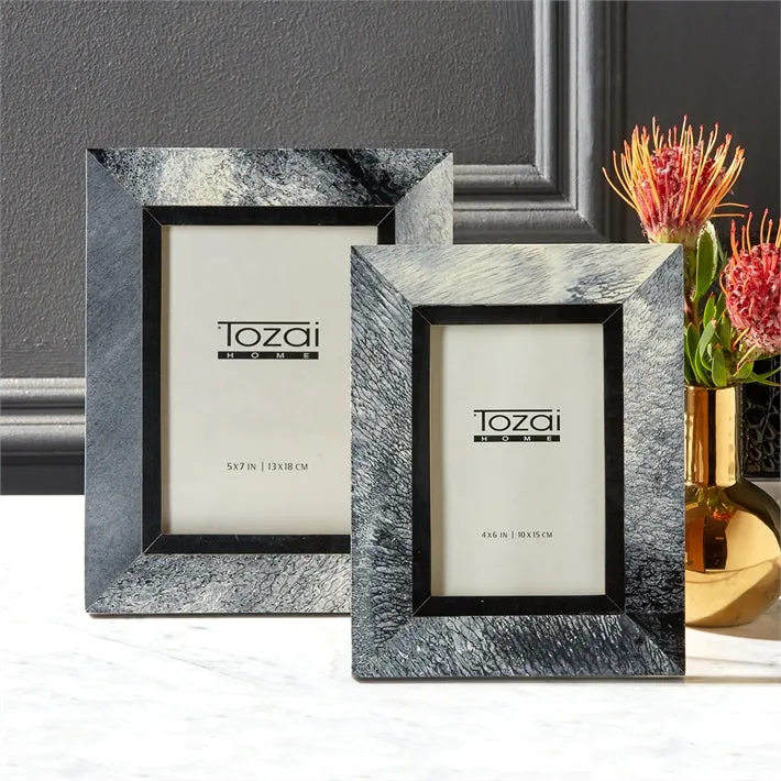 Grey Tone Faux Bone Photo Frame