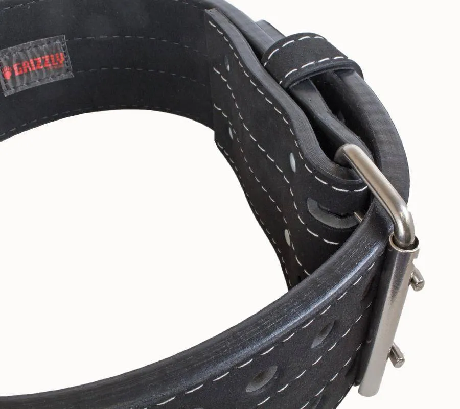 Grizzly Fitness | Double Prong Power Lifting Belt - 4"