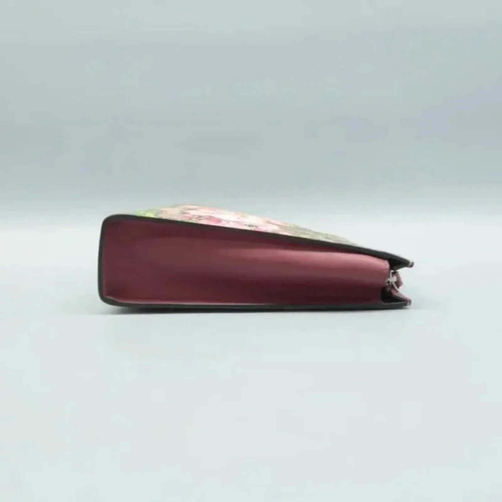 GUCCI Blooms Brown GG Canvas Clutch Bag