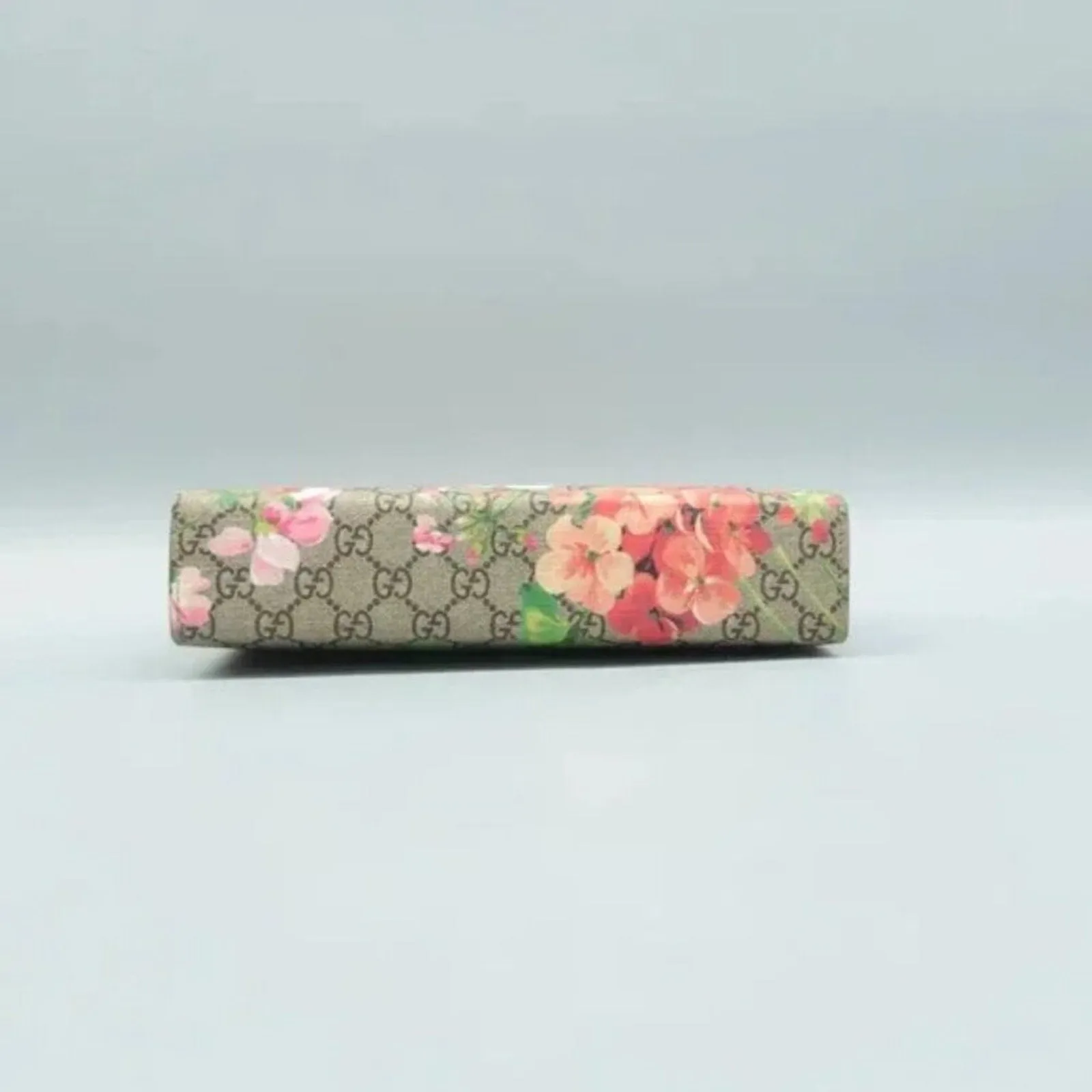 GUCCI Blooms Brown GG Canvas Clutch Bag