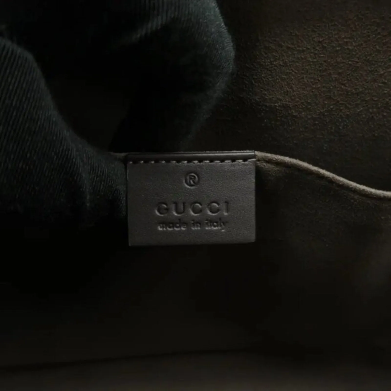 GUCCI Brown GG Canvas Clutch Bag