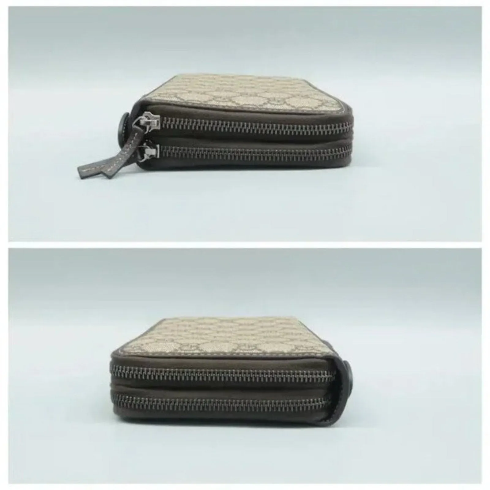 GUCCI Brown GG Canvas Clutch Bag