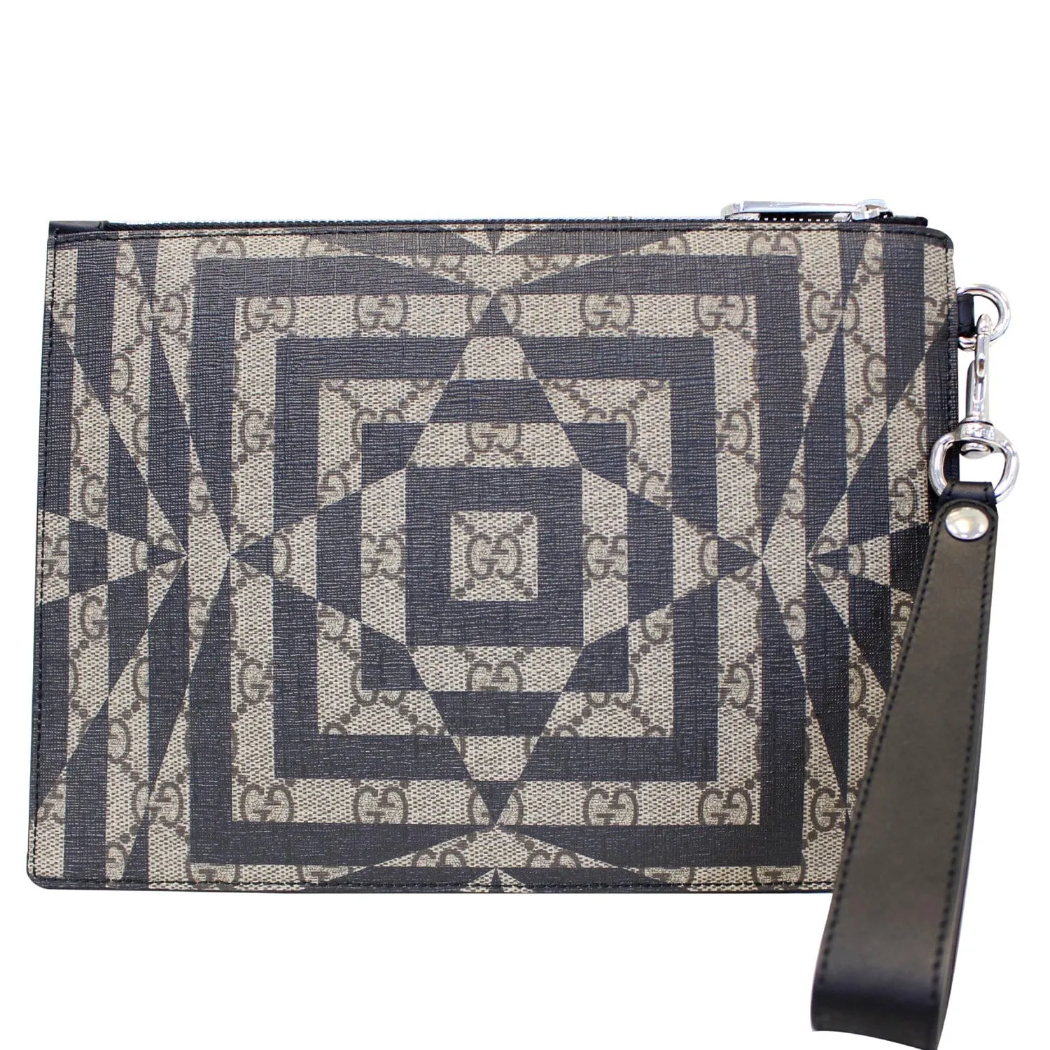GUCCI GG Supreme Canvas Clutch Wristlet Pouch 411768