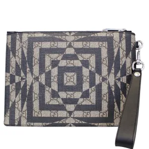 GUCCI GG Supreme Canvas Clutch Wristlet Pouch 411768