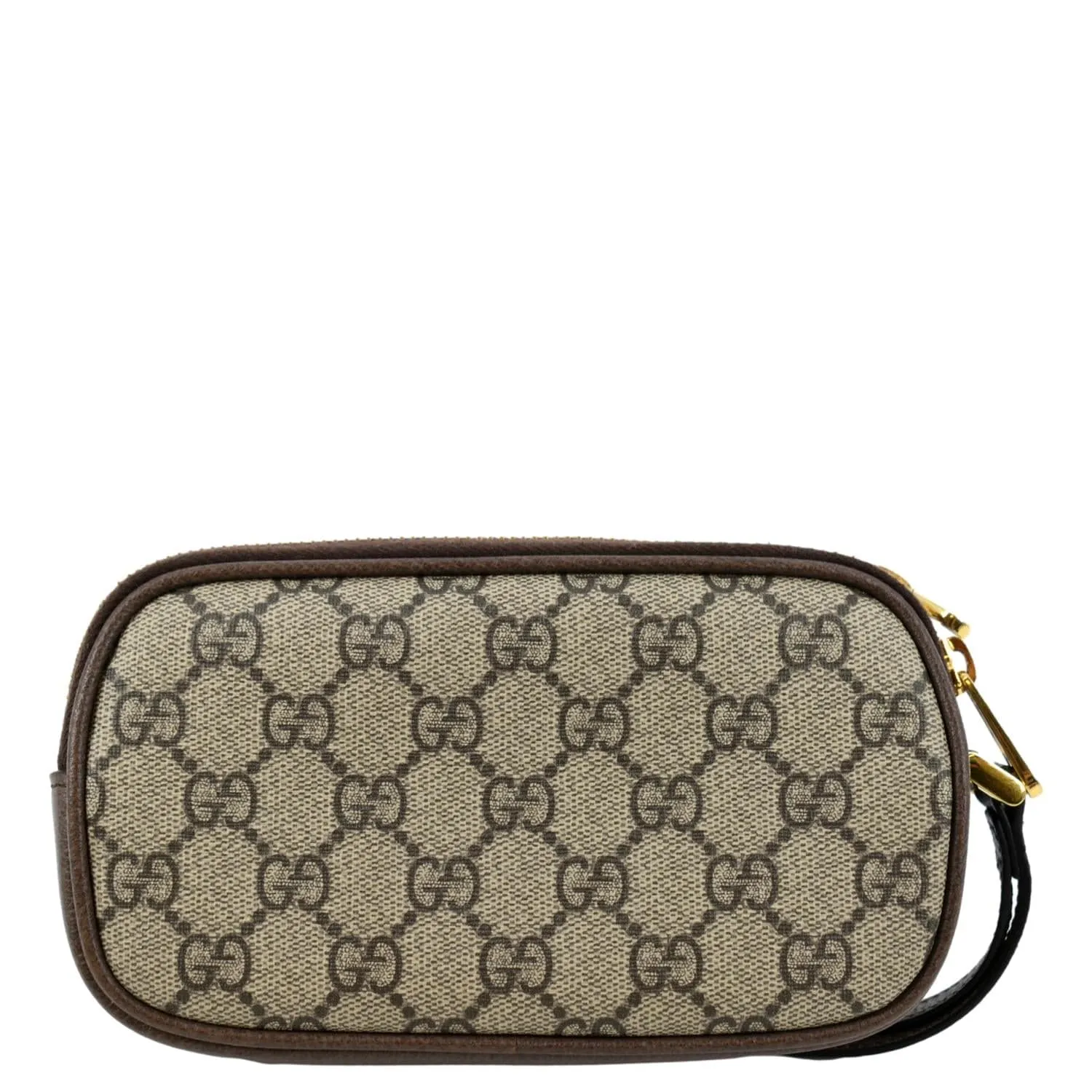 GUCCI Ophidia GG Supreme Monogram Phone Case Wristlet Beige 598654