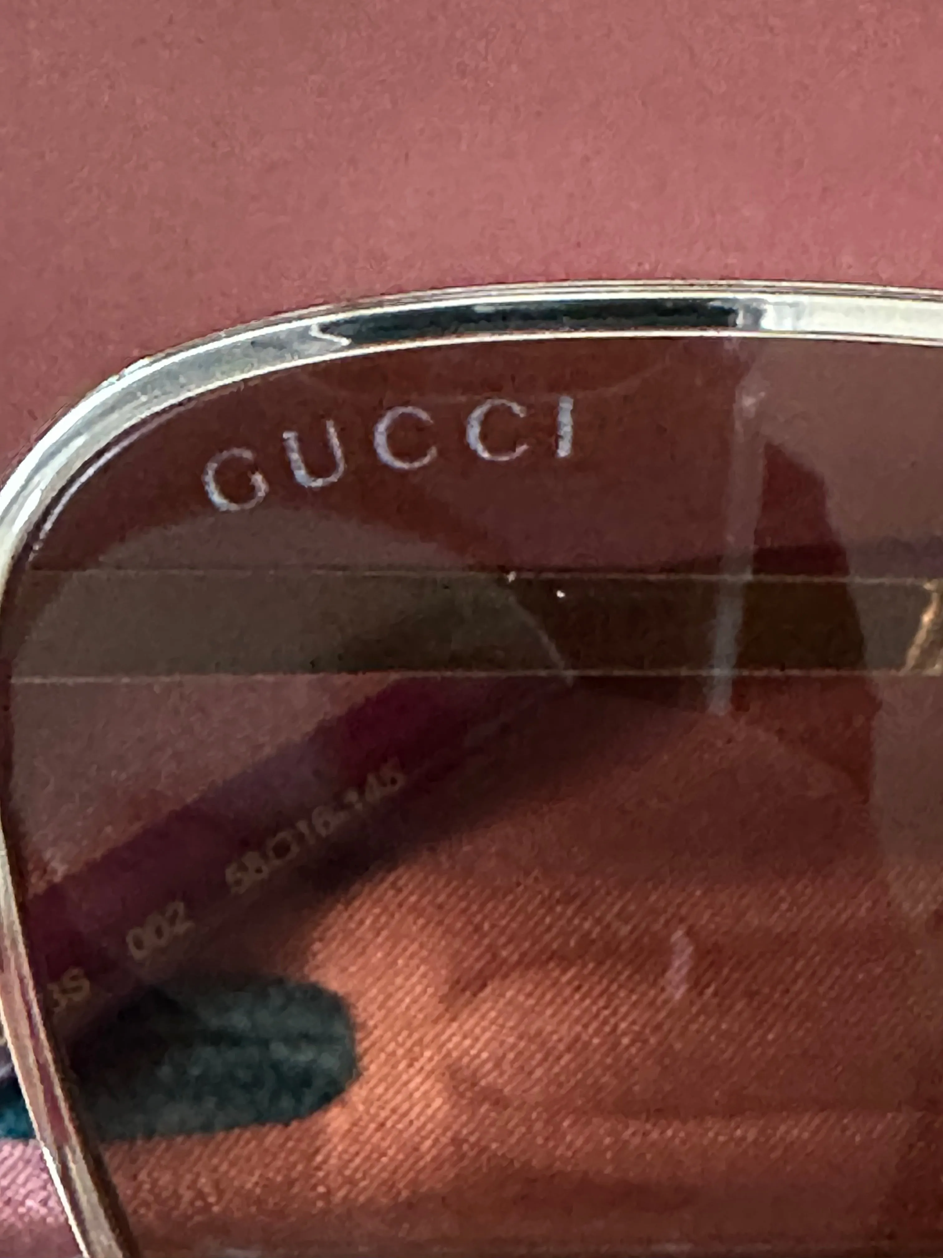 Gucci Oversized Cat Eye Sunglasses with Gold Frame
