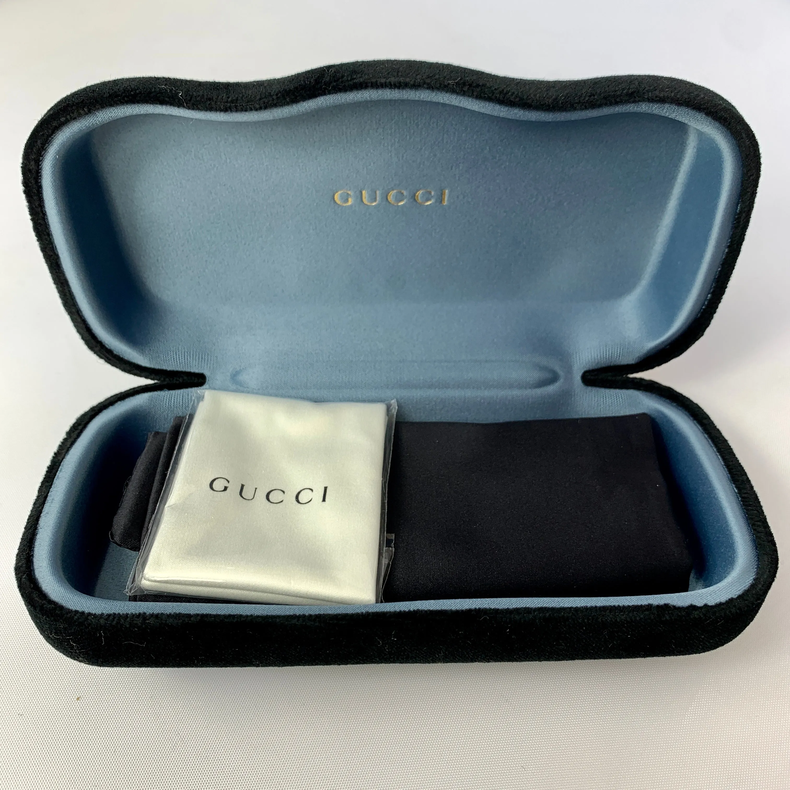 Gucci Round Frame Acetate Sunglasses in Blue