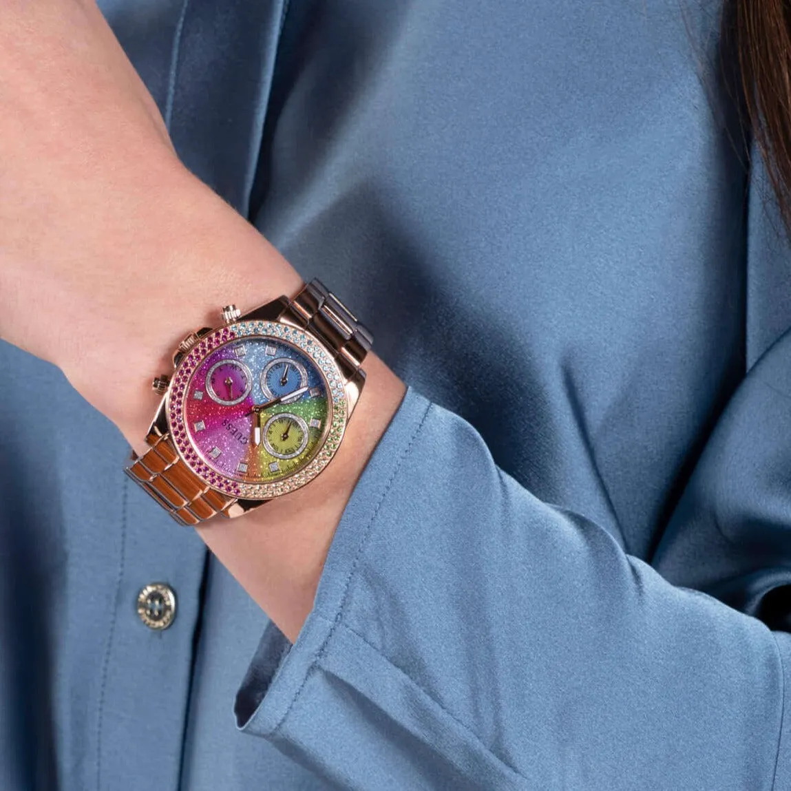 Guess Sol Rose Gold Multi Watch