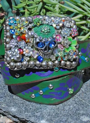Gypsy Skull Buckle & Belt - Large