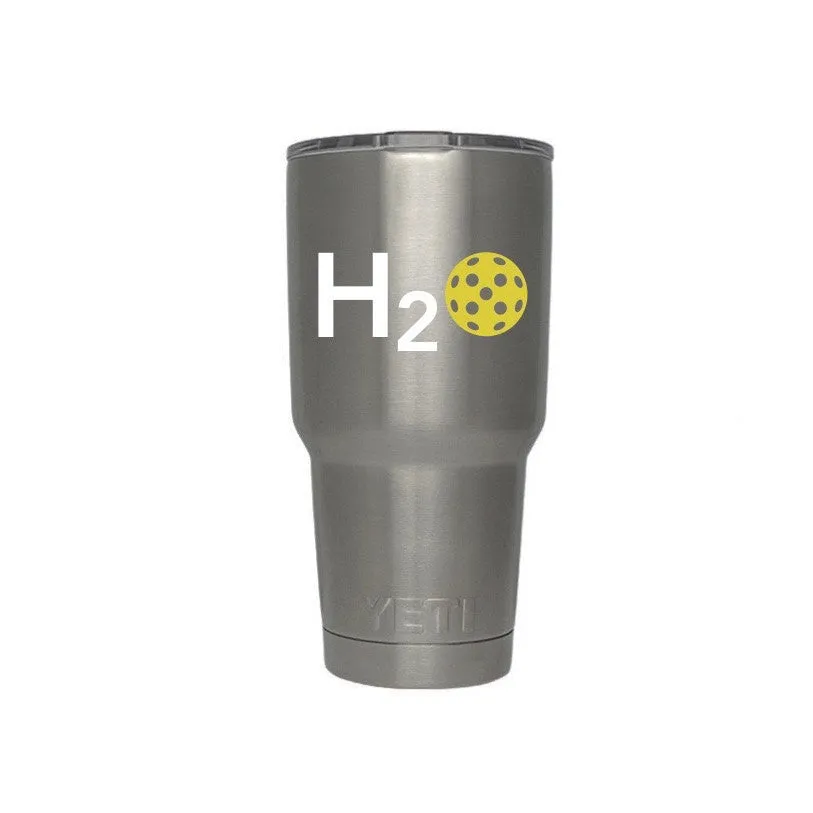 H2O Pickleball Decal for your Yeti/Camelbak Water Bottle - Water Bottle Pickleball Decal