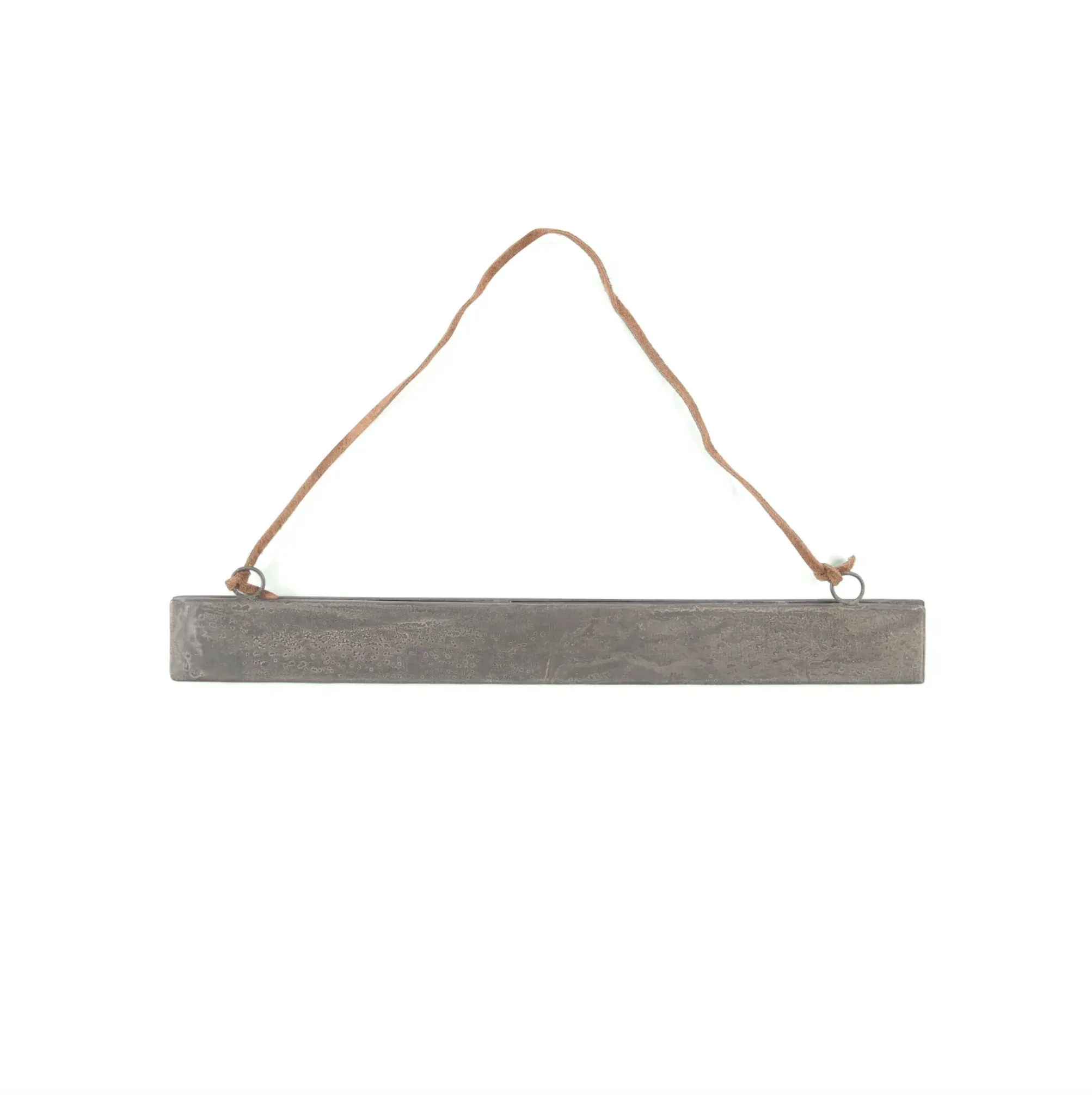 Hanging Magnetic Strip Frame with Brown Suede
