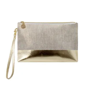 Havana Gold Colorblock Wristlet