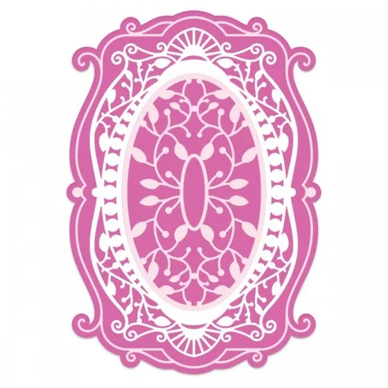 Heartfelt Creations - Classic Frame Dies - Fancy Classic Oval Frame/7381**