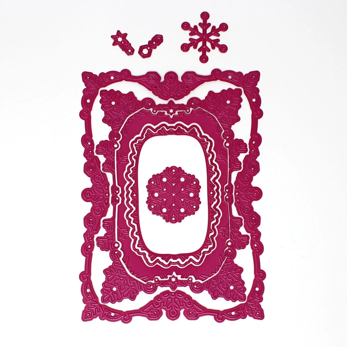Heartfelt Creations - Die Set - Holiday Snowflake Frame / 7363*